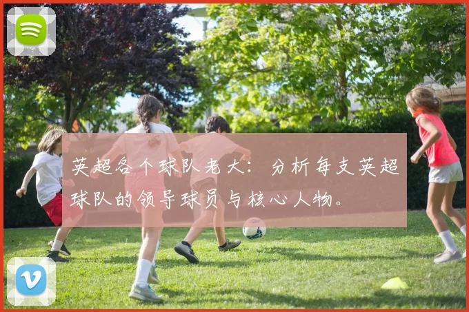 英超各个球队老大：分析每支英超球队的领导球员与核心人物。